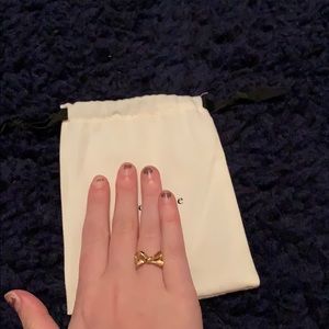 Gold Kate spade bow ring 7 1/2